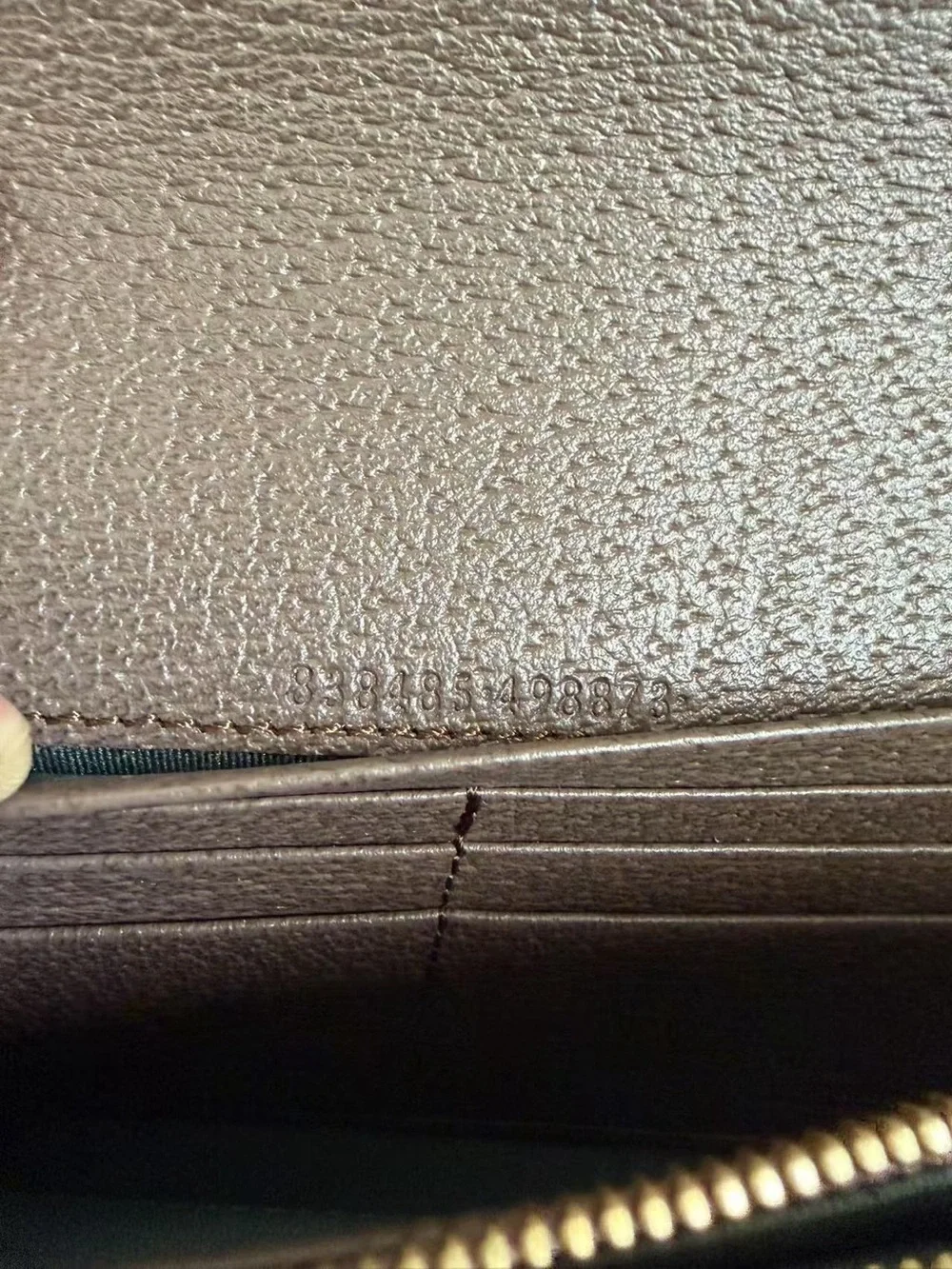 Gucci Beige GG Supreme Continental Wallet with Green and Red Web Stripe